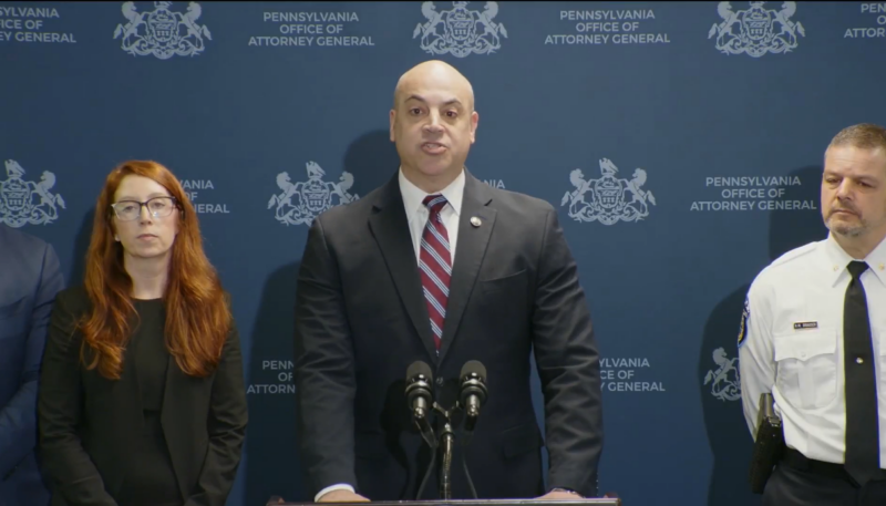 State Attorney General announces charges in a cocaine ring allegedly involving Penn State students, fraternities